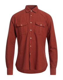 【送料無料】 ザカス メンズ シャツ トップス Solid color shirt Rust