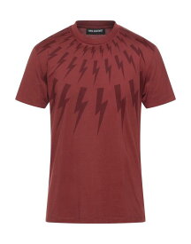 【送料無料】 ニールバレット メンズ Tシャツ トップス T-shirt Brick red