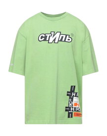 【送料無料】 ヘロンプレストン メンズ Tシャツ トップス Oversize-T-Shirt Light green