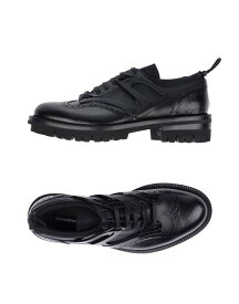 【送料無料】 ディースクエアード メンズ スリッポン・ローファー シューズ Laced shoes Black