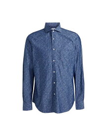 【送料無料】 アスペジ メンズ シャツ トップス Patterned shirt Blue