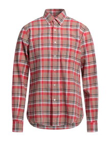 【送料無料】 アスペジ メンズ シャツ トップス Checked shirt Red