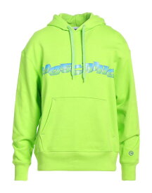 【送料無料】 モスキーノ メンズ パーカー・スウェット アウター Hooded sweatshirt Acid green