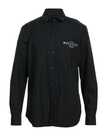 【送料無料】 モスキーノ メンズ シャツ トップス Solid color shirt Black