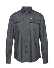 【送料無料】 ディースクエアード メンズ シャツ トップス Solid color shirt Steel grey