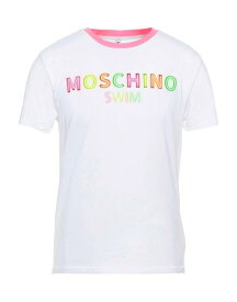 【送料無料】 モスキーノ メンズ Tシャツ トップス T-shirt White