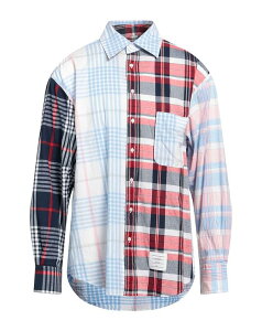 �g���u���E�� �����Y �g�b�v�X �V���c THOM BROWNE �`�F�b�N���V���c Azure Blue �u���[