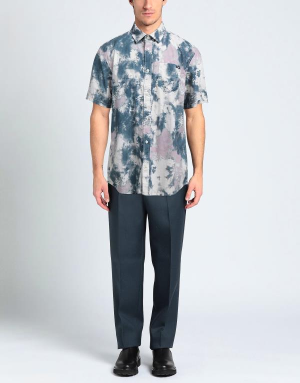 カジュアルシャツ 今なら即納 【送料無料】 バンズ メンズ シャツ トップス Patterned shirt Slate