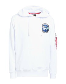 【送料無料】 アルファインダストリーズ メンズ パーカー・スウェット フーディー アウター Hooded sweatshirt White