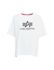 【送料無料】 アルファインダストリーズ メンズ Tシャツ トップス T-shirt White