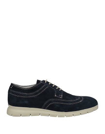 【送料無料】 カフェノワール メンズ スリッポン・ローファー シューズ Laced shoes Midnight blue