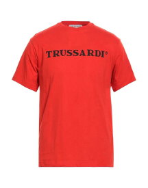 【送料無料】 トラサルディ メンズ Tシャツ トップス T-shirt Tomato red