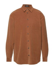 【送料無料】 ヨーン メンズ シャツ トップス Solid color shirt Brown
