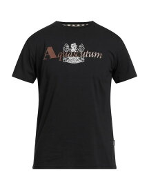【送料無料】 アクアスキュータム メンズ Tシャツ トップス T-shirt Black
