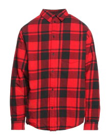 【送料無料】 バレンシアガ メンズ シャツ チェックシャツ トップス Checked shirt Red