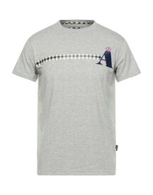【送料無料】 アクアスキュータム メンズ Tシャツ トップス T-shirt Light grey