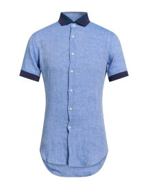 【送料無料】 パルジレリ メンズ シャツ リネンシャツ トップス Linen shirt Blue