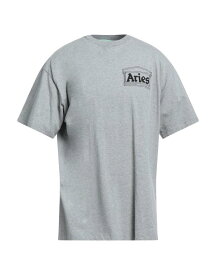 【送料無料】 アリーズ メンズ Tシャツ トップス T-shirt Light grey