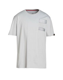 【送料無料】 アルファインダストリーズ メンズ Tシャツ トップス T-shirt Light grey