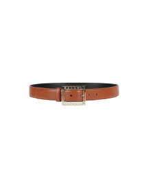【送料無料】 ヴェルサーチ メンズ ベルト アクセサリー Leather belt Tan