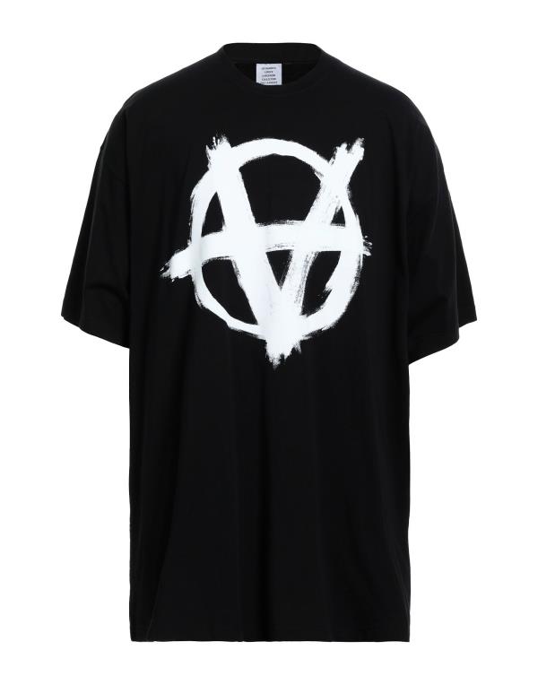 衝撃特価 ヴェトモン メンズ Tシャツ トップス T-shirt Black