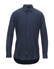 【送料無料】 アレッサンドロ デラクア メンズ シャツ トップス Solid color shirt Midnight blue