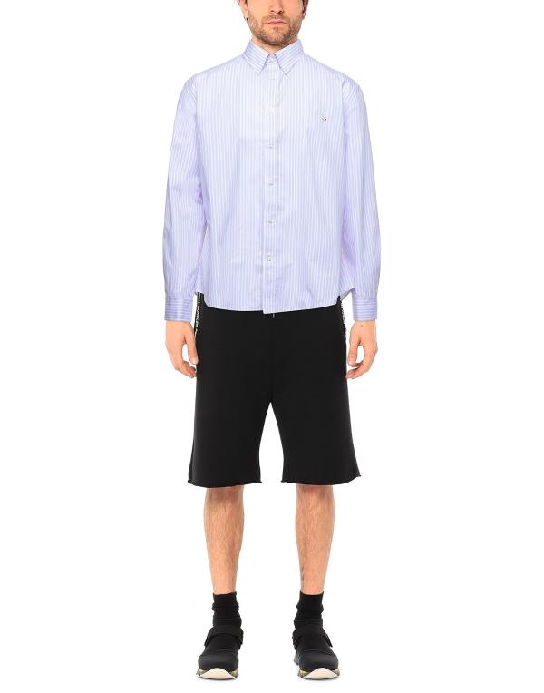 超人気のハーモントアンドブレイン メンズ シャツ shirt トップス Striped Lilac カジュアルシャツ 