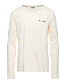 【送料無料】 スンネイ メンズ Tシャツ トップス T-shirt Ivory