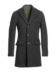 【送料無料】 イザイア メンズ コート アウター Coat Dark green