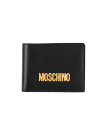 【送料無料】 モスキーノ メンズ 財布 アクセサリー Wallet Black