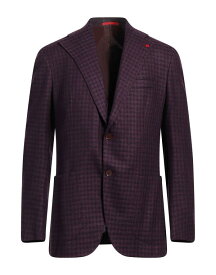 【送料無料】 イザイア メンズ ジャケット・ブルゾン ブレザー アウター Blazer Garnet