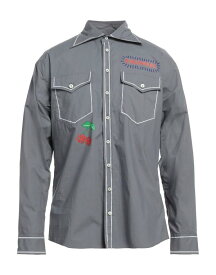 【送料無料】 ディースクエアード メンズ シャツ トップス Patterned shirt Grey