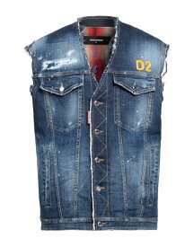 【送料無料】 ディースクエアード メンズ ジャケット・ブルゾン デニムジャケット アウター Denim jacket Blue