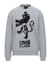 【送料無料】 カヴァリ クラス メンズ パーカー・スウェット アウター Sweatshirt Light grey