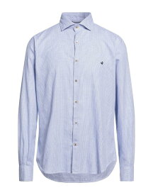 【送料無料】 ブルックスフィールド メンズ シャツ トップス Patterned shirt Light blue