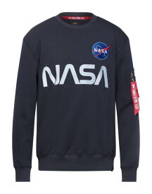 【送料無料】 アルファインダストリーズ メンズ パーカー・スウェット アウター Sweatshirt Midnight blue