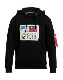 【送料無料】 アルファインダストリーズ メンズ パーカー・スウェット フーディー アウター Hooded sweatshirt Black