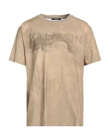 【送料無料】 バルマン メンズ Tシャツ トップス T-shirt Khaki