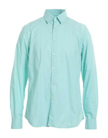 【送料無料】 アスペジ メンズ シャツ トップス Solid color shirt Turquoise