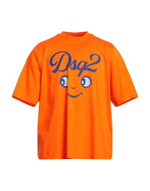 【送料無料】 ディースクエアード メンズ Tシャツ トップス T-shirt Orange