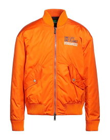 【送料無料】 ディースクエアード メンズ ジャケット・ブルゾン アウター Bomber Orange