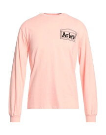 【送料無料】 アリーズ メンズ Tシャツ トップス T-shirt Light pink
