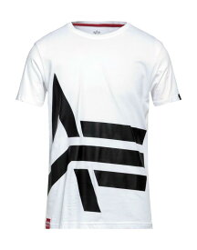 【送料無料】 アルファインダストリーズ メンズ Tシャツ トップス T-shirt White