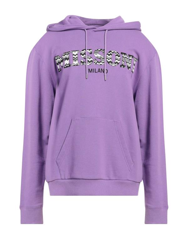  ミッソーニ メンズ パーカー・スウェット フーディー アウター Hooded sweatshirt Light purple