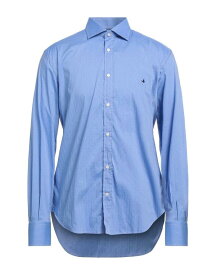 【送料無料】 ブルックスフィールド メンズ シャツ トップス Patterned shirt Light blue