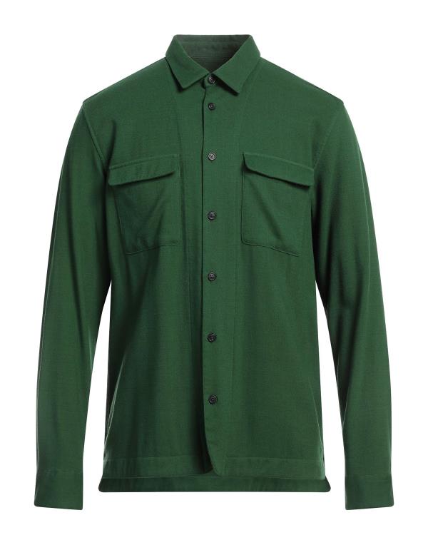  アルテア メンズ シャツ トップス Solid color shirt Green