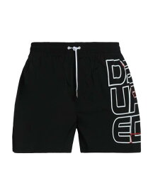 【送料無料】 ディースクエアード メンズ ハーフパンツ・ショーツ 水着 Swim shorts Black