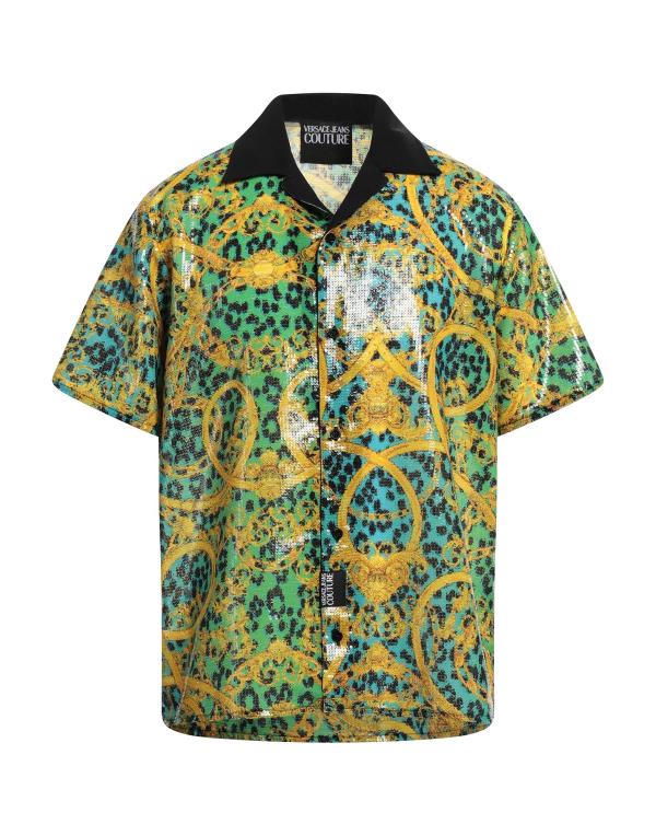  ヴェルサーチ メンズ シャツ トップス Patterned shirt Green