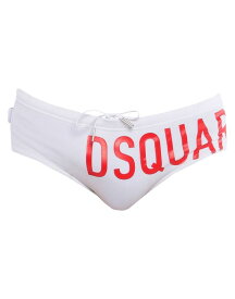 【送料無料】 ディースクエアード メンズ ハーフパンツ・ショーツ 水着 Swim briefs White