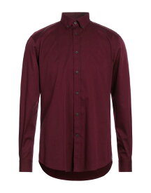 【送料無料】 ロッソピューロ メンズ シャツ トップス Solid color shirt Burgundy